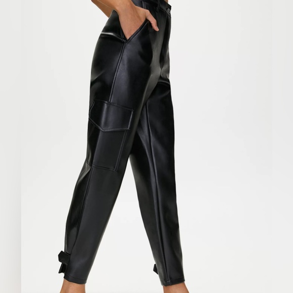 Wilfred leather modern cargo pants size 6 - Picture 3 of 6